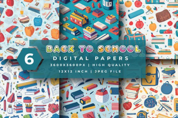 Download Back to School Digital Papers - Premium Resources