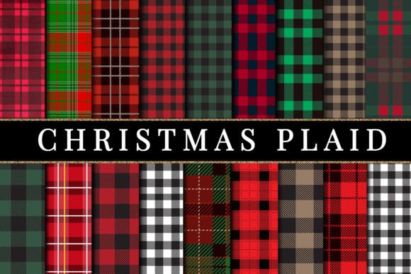 Download Christmas Buffalo Plaid Digital Paper - Buffalo Collection