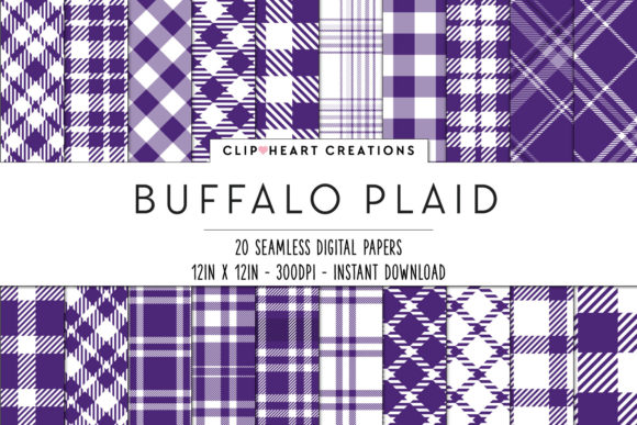 Download Buffalo Plaid Seamless Digital Papers - Buffalo Collection