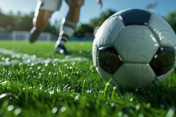 Download Soccer Ball on Blur Background Wallpaper - Soccer Collection