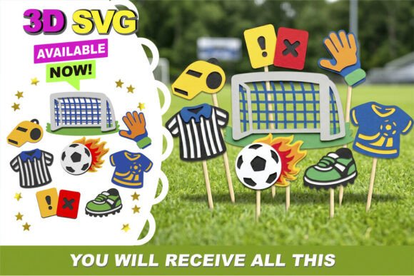 Download Soccer Sports Elements and Photo Props - Soccer Collection
