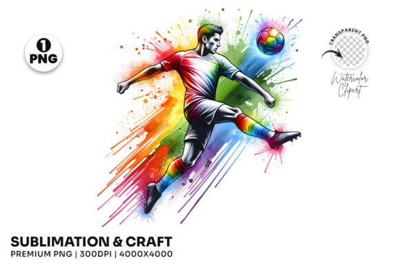 Download Soccer Player Dribbling Splash PNG - Soccer Collection