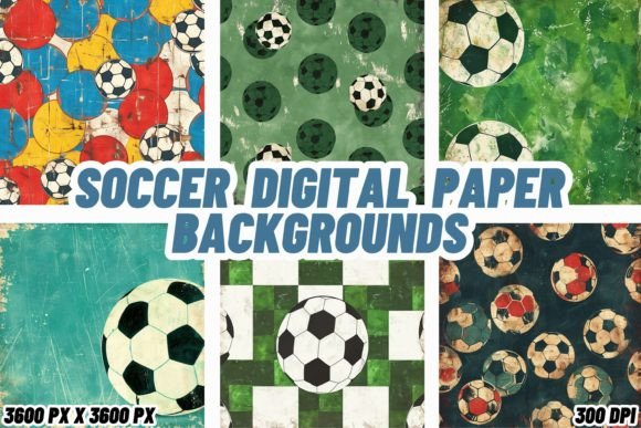 Download Soccer Digital Paper Backgrounds - Soccer Collection