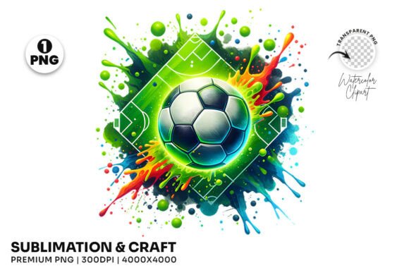 Download Geometric Soccer Ball Splash Clipart PNG - Soccer Collection