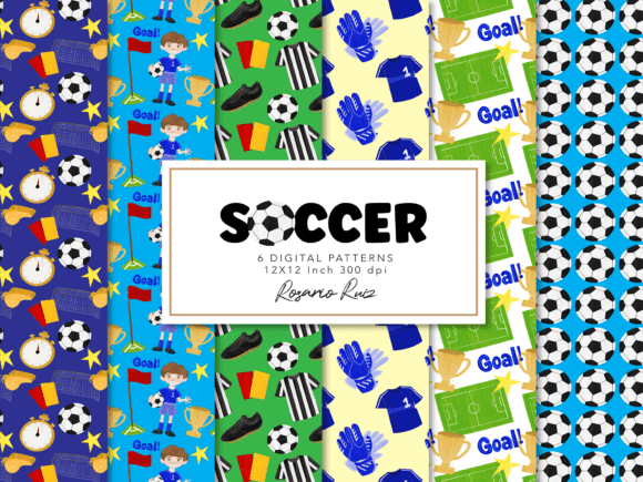 Download Football Soccer Pattern Paper Pack - Soccer Collection