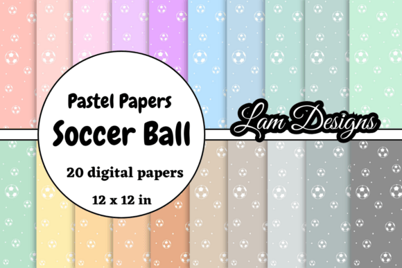 Download Hand-drawn Soccer Ball Digital Papers - Soccer Collection