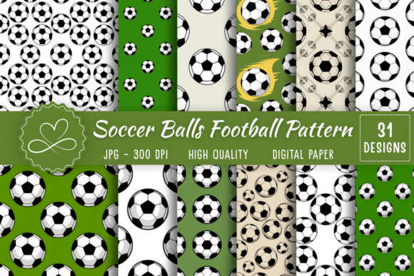 Download Soccer Balls Football Seamless Pattern - Soccer Collection